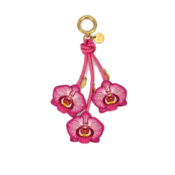 JW PEI Orchid Bag Charm in Pink | Bag Charms | Luxury Shoes 