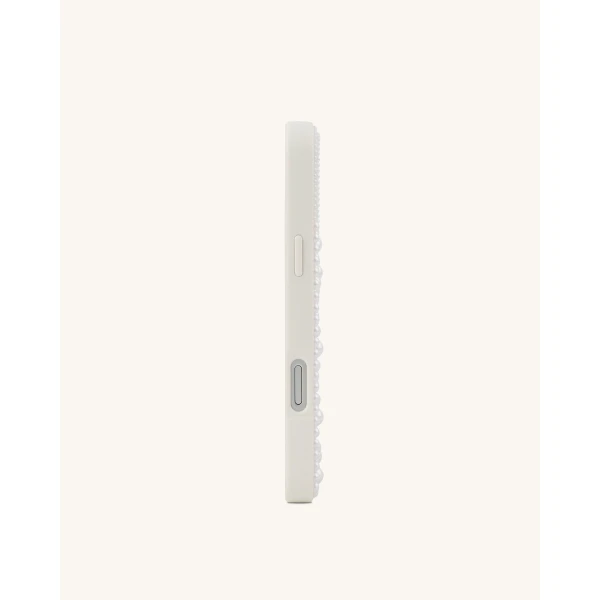 JW PEI Pastel Seashell Pearl Phone Case in White | Phone Cases | Luxury Shoes 