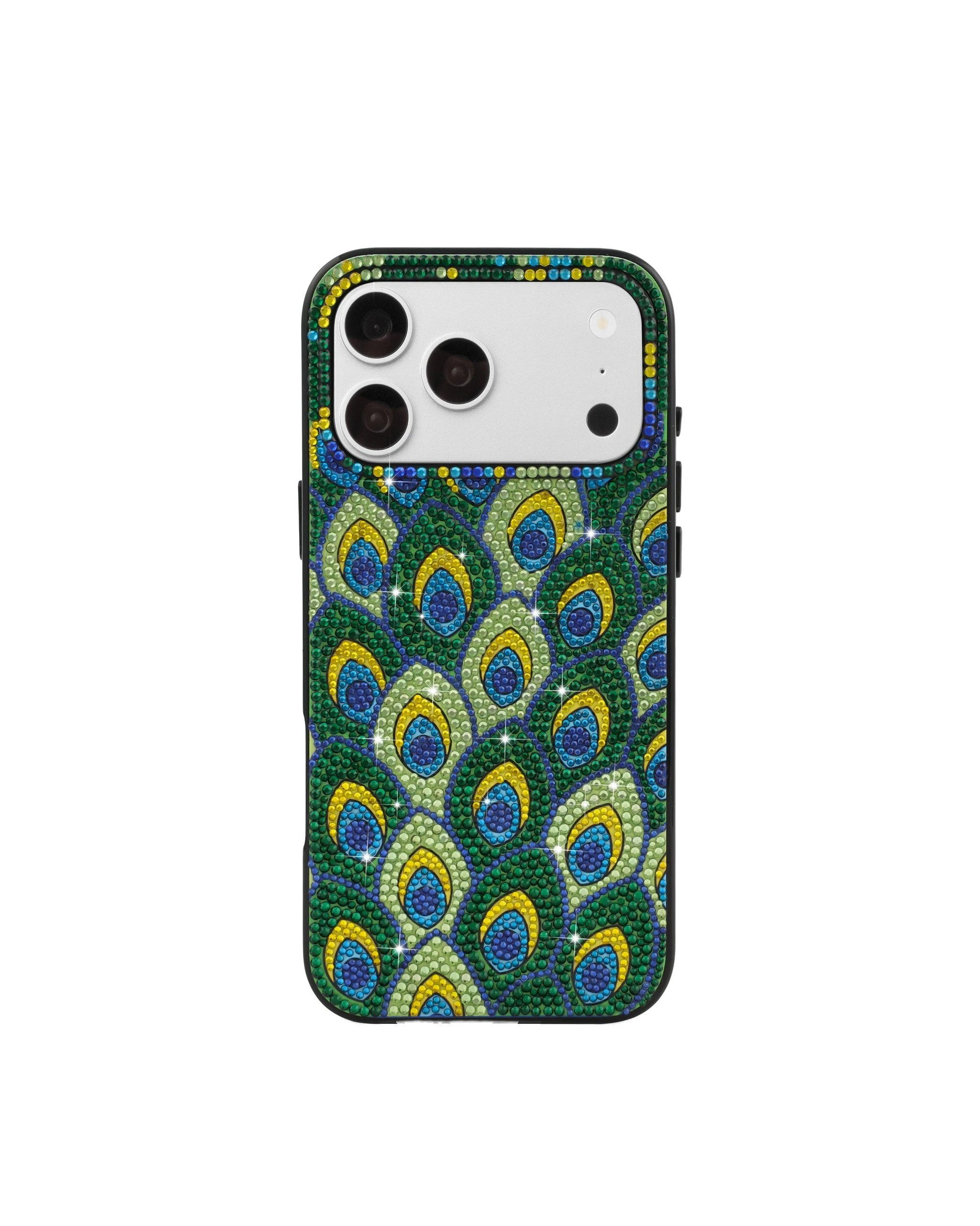 JW PEI Peacock Feather Rhinestone Phone Case in Green JW PEI Peacock Feather Rhinestone Phone Case in Green | Phone Cases | Luxury Shoes