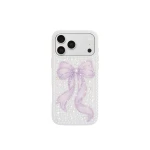 JW PEI Pearl Artificial Crystal Bow Phone Case in White | Phone Cases | Luxury Shoes 