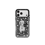 JW PEI Pearl Artificial Crystal Puppy Phone Case in Black | Phone Cases | Luxury Shoes 