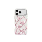 JW PEI Pearl Artificial Crystal Ribbon Bow Phone Case in White | Phone Cases | Luxury Shoes 