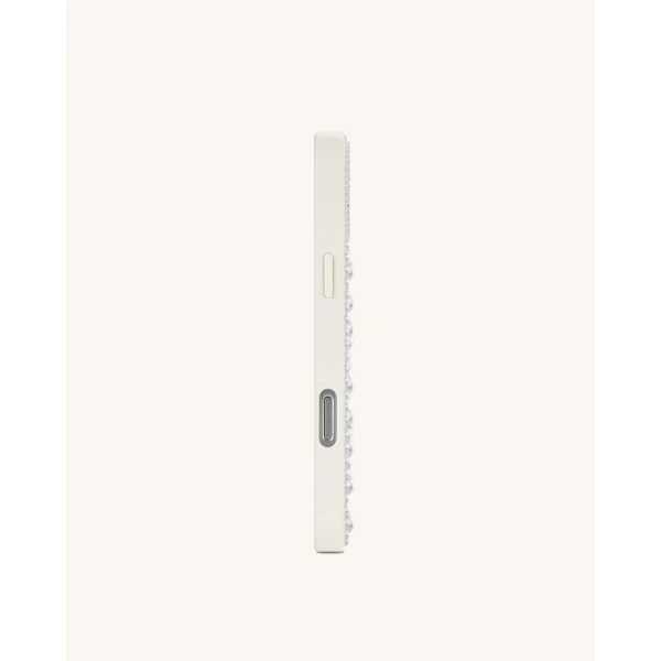 JW PEI Pearl Orchid Floral Phone Case in White | Phone Cases | Luxury Shoes 