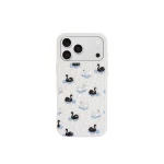 JW PEI Pearl Swan Embellished Phone Case in White | Phone Cases | Luxury Shoes 