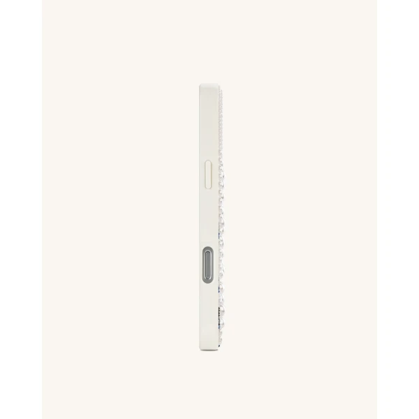 JW PEI Pearl Swan Embellished Phone Case in White | Phone Cases | Luxury Shoes 