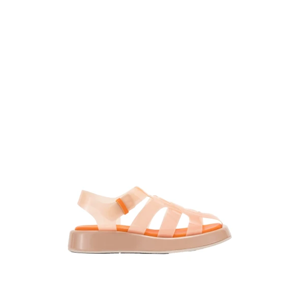 JW PEI Piper Platform Sandal in Beige & Orange | Sandals | Luxury Shoes 