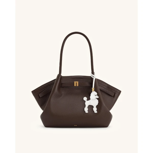 JW PEI Poodle Bag Charm in White | Bag Charms | Luxury Shoes 