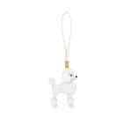 JW PEI Poodle Bag Charm in White | Bag Charms | Luxury Shoes 