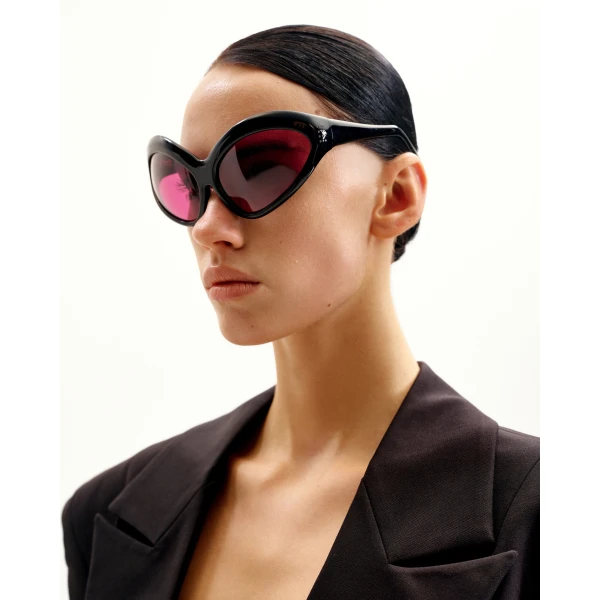 JW PEI Quorra Cateye Sunglasses in Black | Sunglasses | Luxury Shoes 