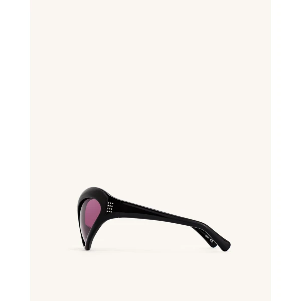 JW PEI Quorra Cateye Sunglasses in Black | Sunglasses | Luxury Shoes 
