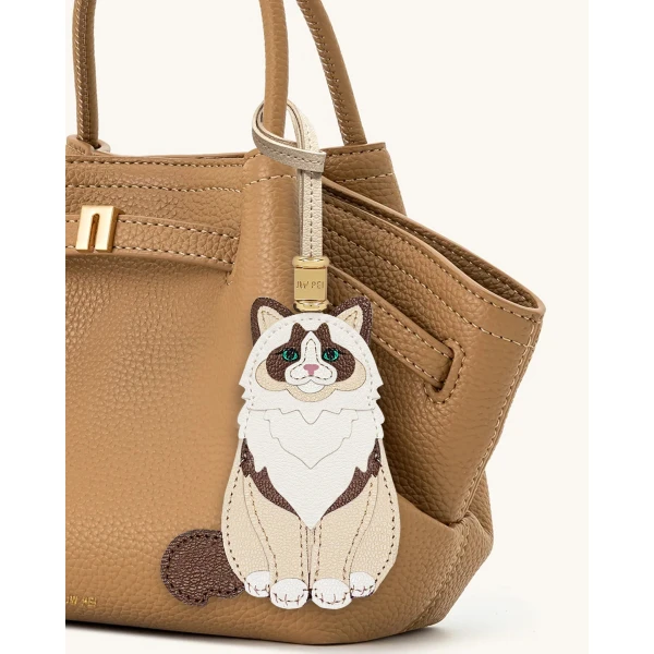 JW PEI Ragdoll Cat Bag Charm in Beige | Bag Charms | Luxury Shoes 