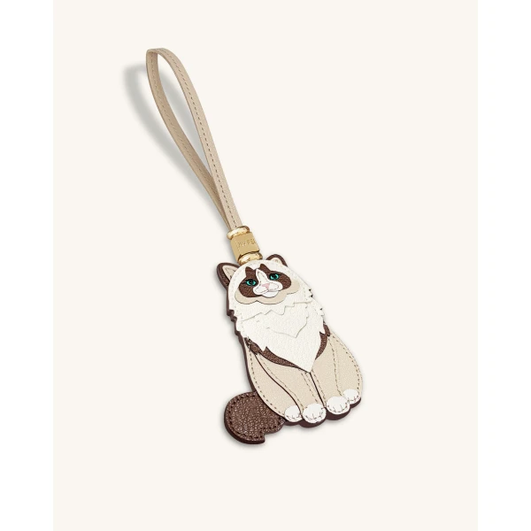 JW PEI Ragdoll Cat Bag Charm in Beige | Bag Charms | Luxury Shoes 