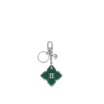 JW PEI Rhombus Bag Charm And Key Holder in Dark Green | Bag Charms | Luxury Shoes 