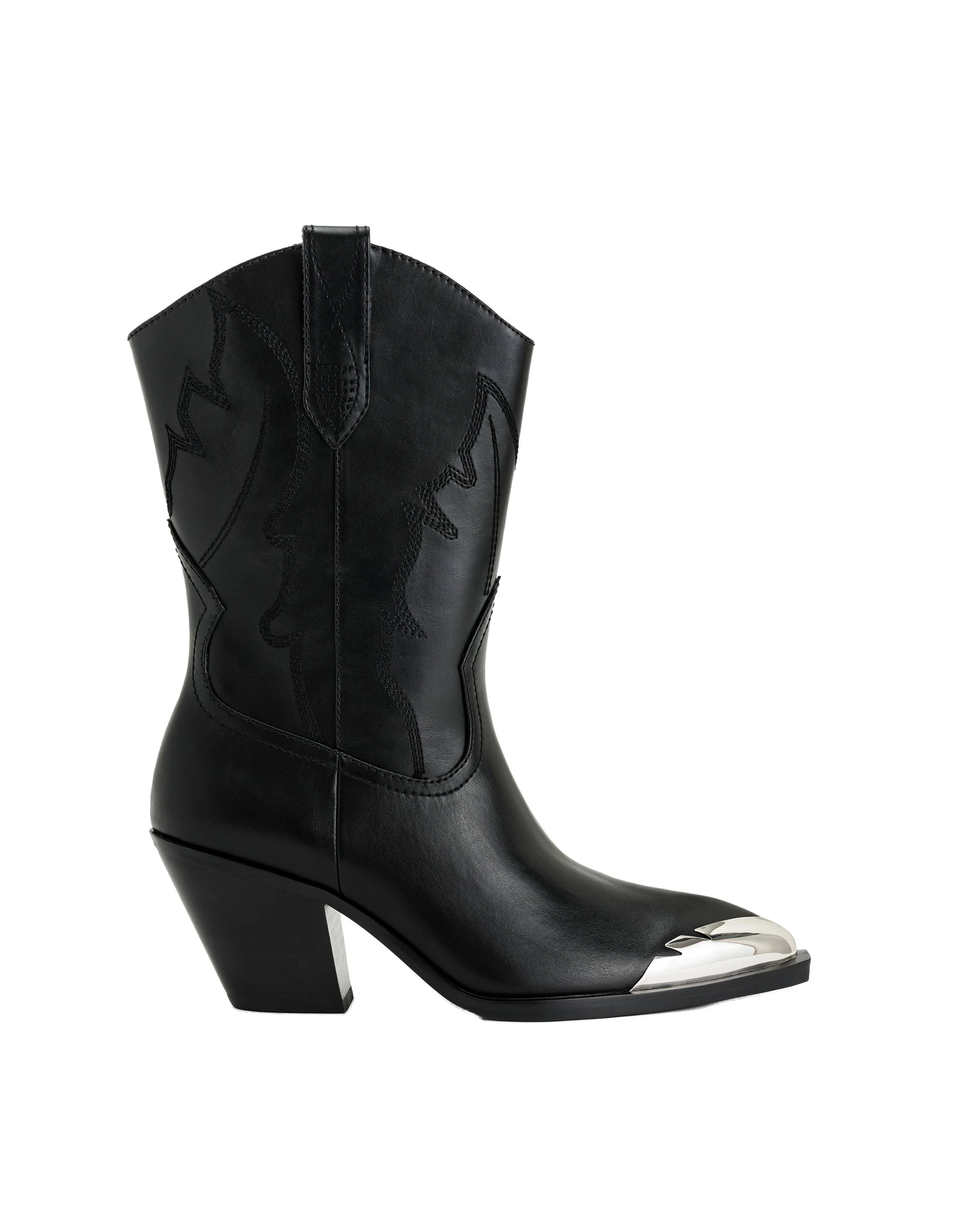 JW PEI Riya Cowboy Boot in Black JW PEI Riya Cowboy Boot in Black | Boots | Luxury Shoes
