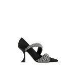 JW PEI Sara Artificial Crystal Pumps in Black | Heels | Luxury Shoes 