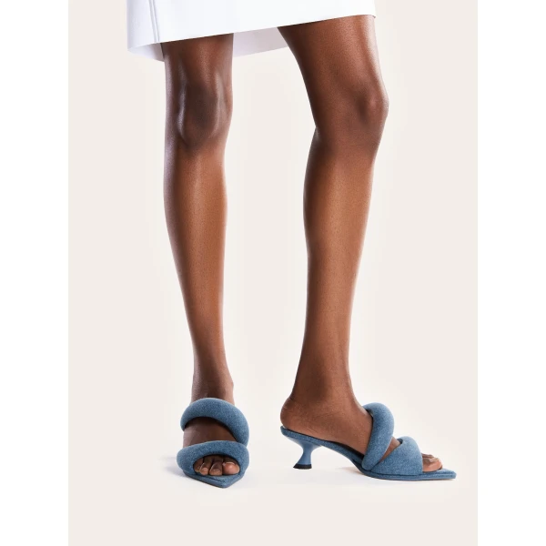 JW PEI Sara Mule Denim in Blue | Mules | Luxury Shoes 