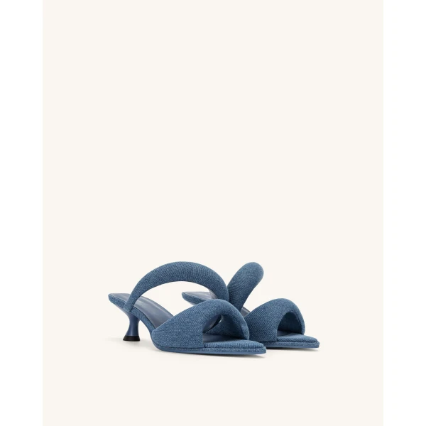 JW PEI Sara Mule Denim in Blue | Mules | Luxury Shoes 