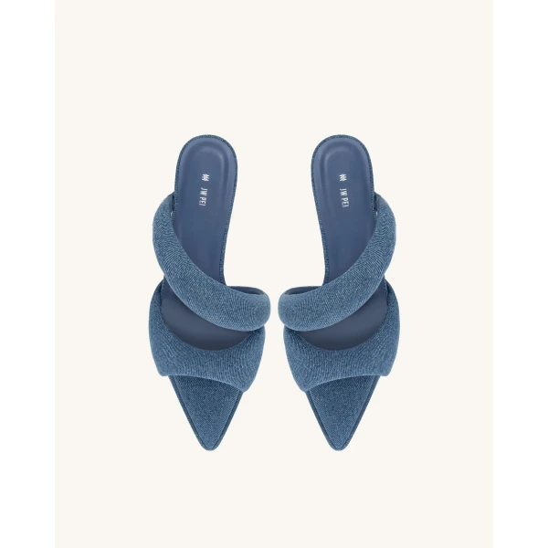JW PEI Sara Mule Denim in Blue | Mules | Luxury Shoes 