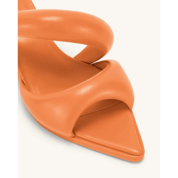 JW PEI Sara Mule in Tangerine | Mules | Luxury Shoes 