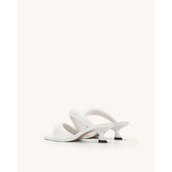 JW PEI Sara Mule in White | Mules | Luxury Shoes 