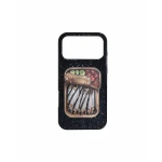 JW PEI Sardine Can Art Artificial Crystal Phone Case in Black | Phone Cases | Luxury Shoes 