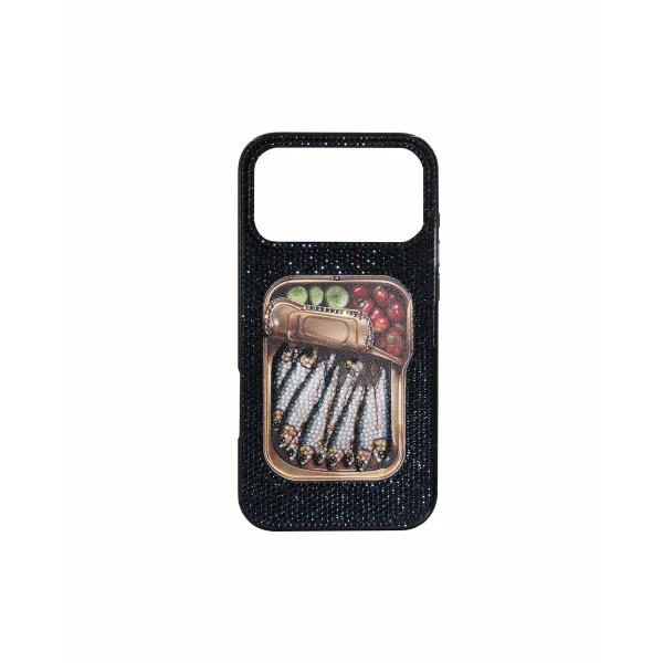 JW PEI Sardine Can Art Artificial Crystal Phone Case in Black | Phone Cases | Luxury Shoes 