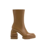 JW PEI Saylor Round Toe Platform Ankle Boots in Brown | Boots | Luxury Shoes 