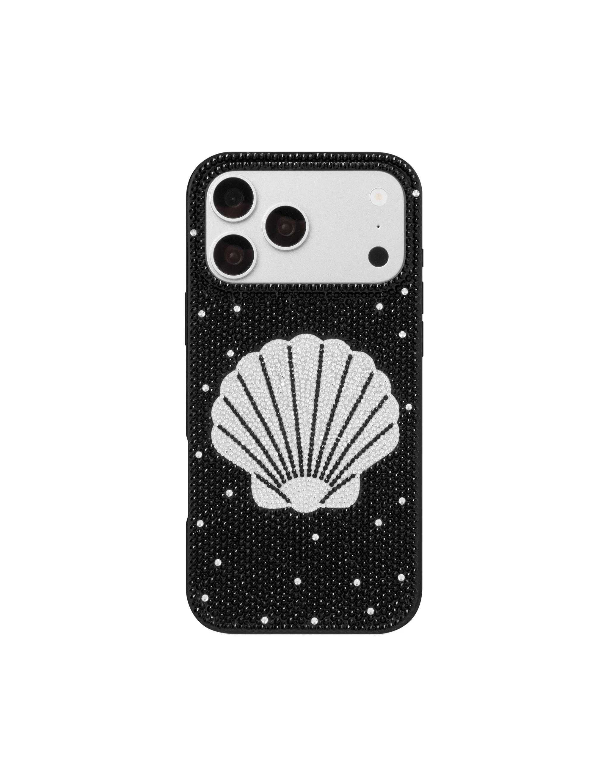 JW PEI Seashell Artificial Crystal Phone Case in Black JW PEI Seashell Artificial Crystal Phone Case in Black | Phone Cases | Luxury Shoes