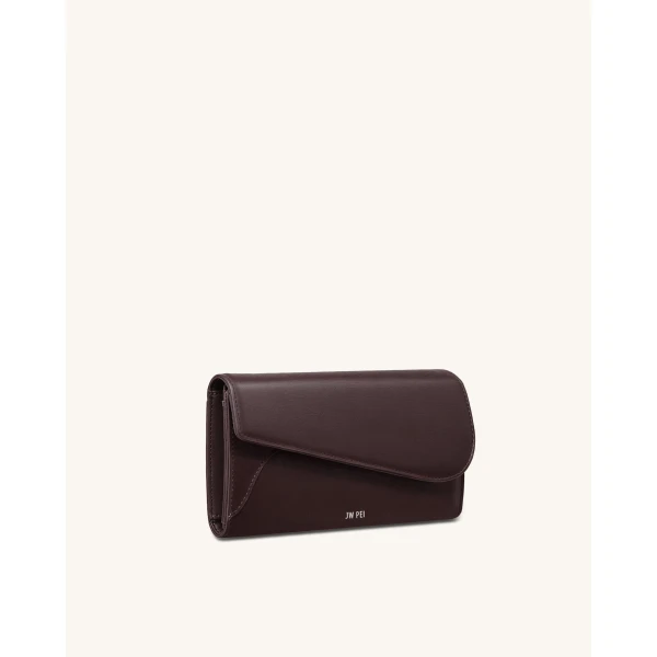 JW PEI Seren Flap Long Wallet in Chestnut Black | Wallets & Purses | Luxury Shoes 