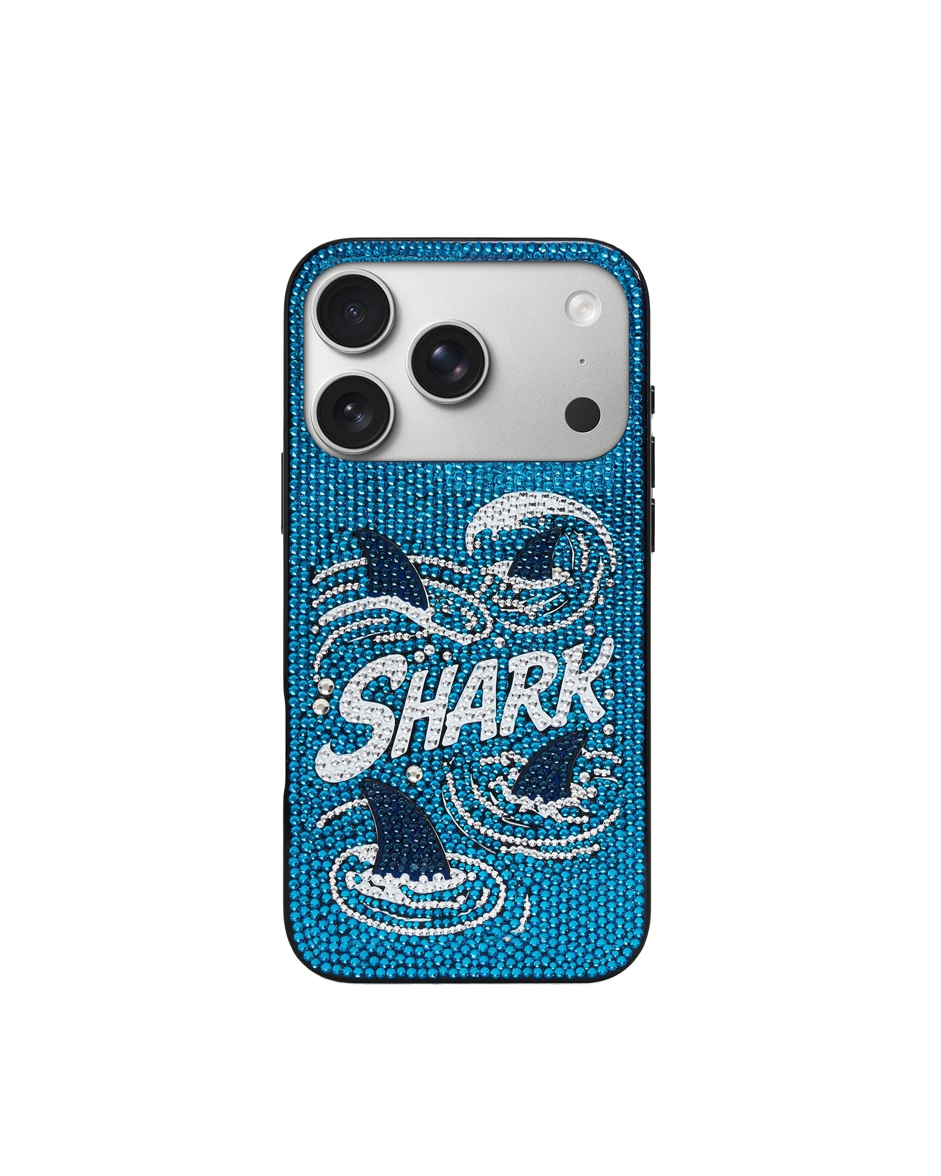 JW PEI Shark Blue Artificial Crystal Phone Case in Blue JW PEI Shark Blue Artificial Crystal Phone Case in Blue | Phone Cases | Luxury Shoes