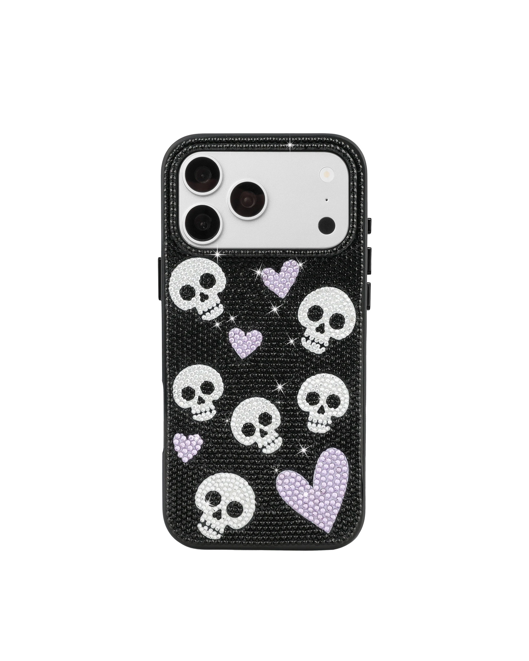 JW PEI Skull And Heart Rhinestone Phone Case in Black JW PEI Skull And Heart Rhinestone Phone Case in Black | Phone Cases | Luxury Shoes
