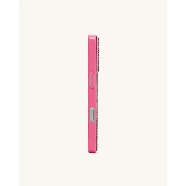 JW PEI Smile Face Artificial Crystal Phone Case in Pink | Phone Cases | Luxury Shoes 