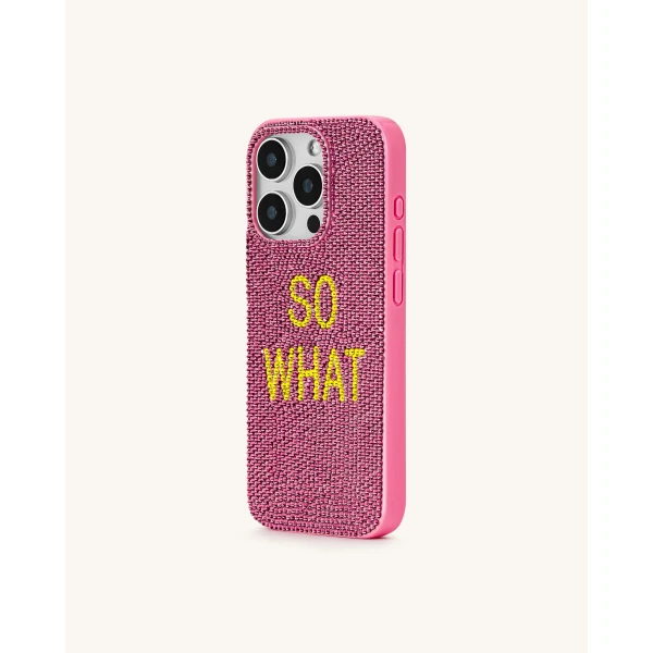 JW PEI So What Rhinestone Phone Case in Pink | Phone Cases | Luxury Shoes 