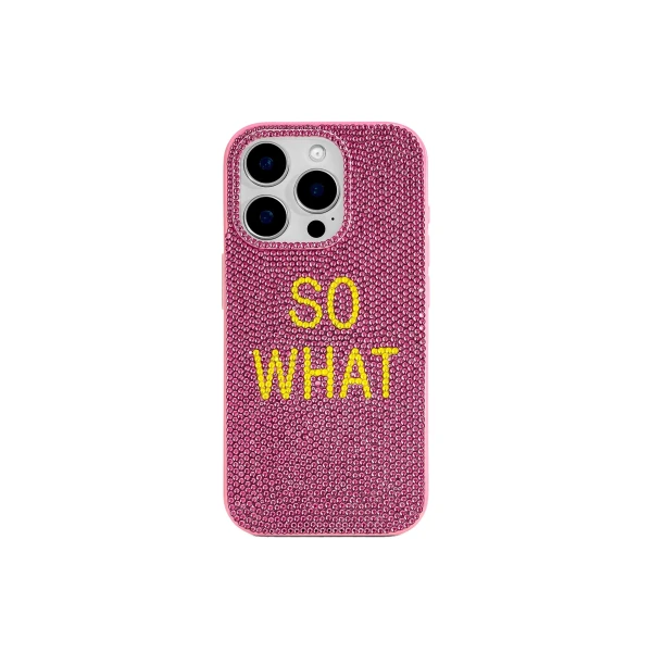 JW PEI So What Rhinestone Phone Case in Pink | Phone Cases | Luxury Shoes 