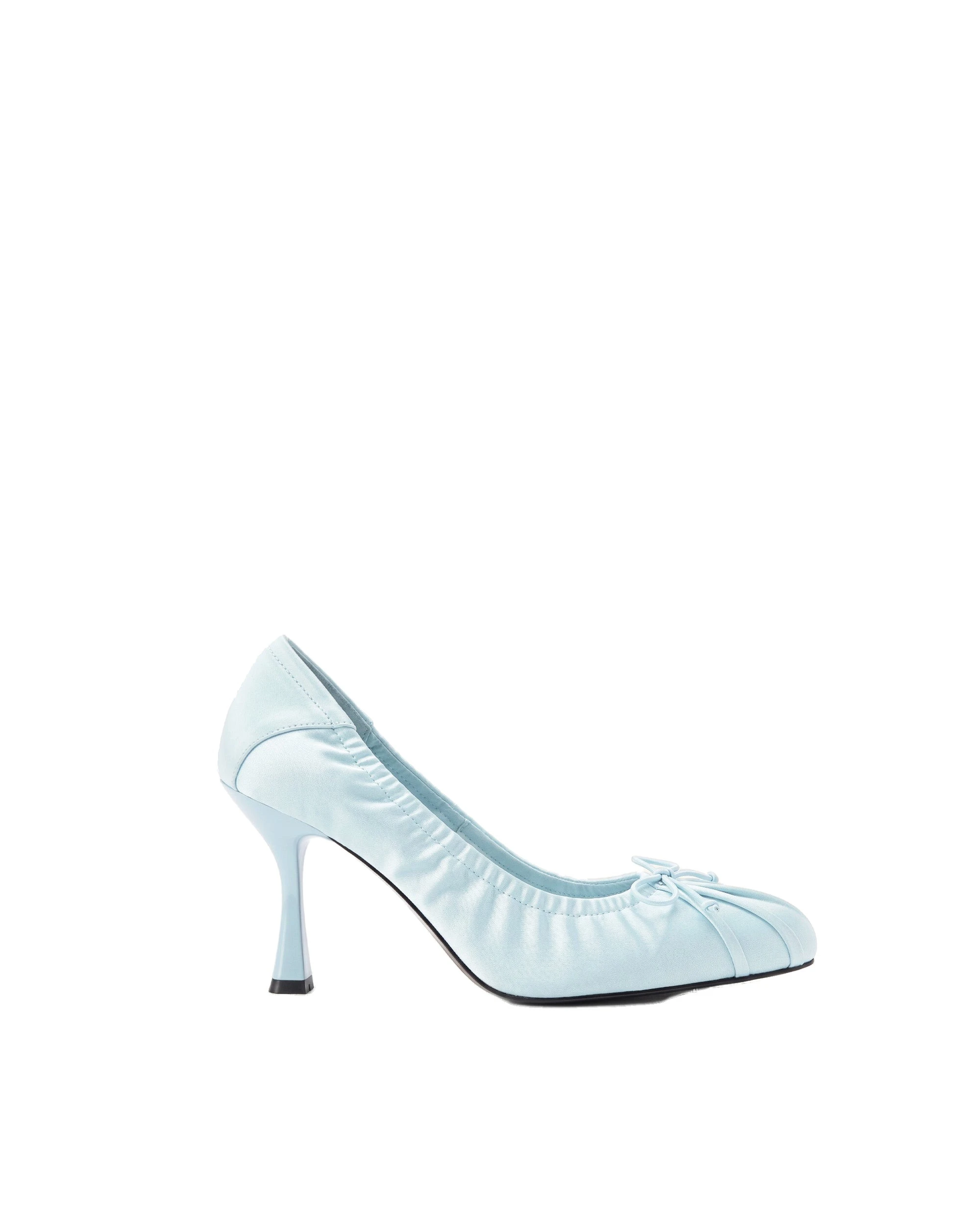 JW PEI Solenne Satin Bow Ruched Pumps in Blue JW PEI Solenne Satin Bow Ruched Pumps in Blue | Heels | Luxury Shoes