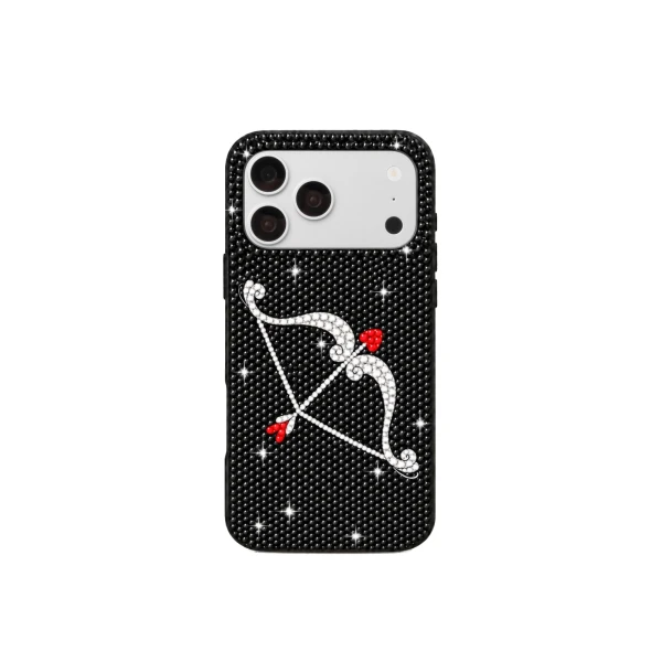 JW PEI Sparkling Bow Arrow Phone Case in Black | Phone Cases | Luxury Shoes 
