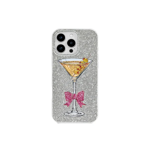 JW PEI Sparkling Martini Phone Case in Multicolor White | Phone Cases | Luxury Shoes 