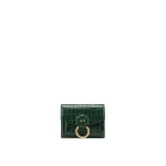JW PEI Stella Wallet in Dark Green Croc | Wallets & Purses | Luxury Shoes 
