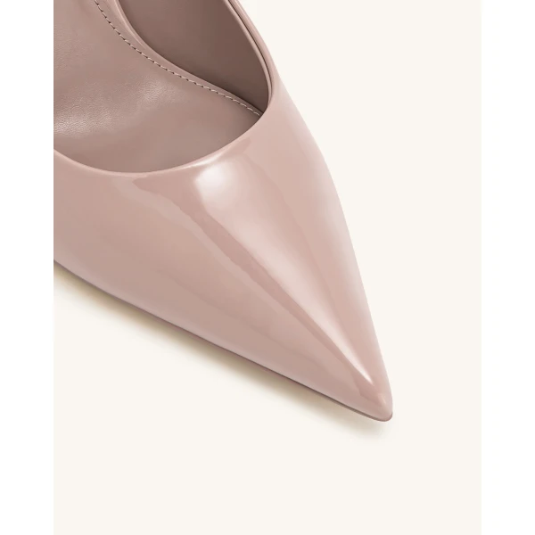 JW PEI Thalina Patent Vegan Leather Pumps in Dusty Pink | Heels | Luxury Shoes 