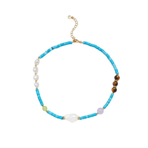 JW PEI Turquoise Multi Beaded Necklace | Jewelry | Luxury Shoes 