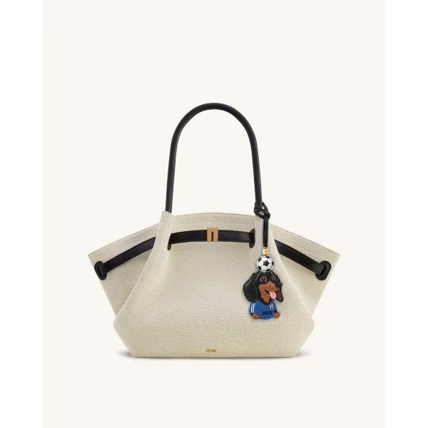 JW PEI World Cup Dachshund Soccer Ball Bag Charm in Blue | Bag Charms | Luxury Shoes 