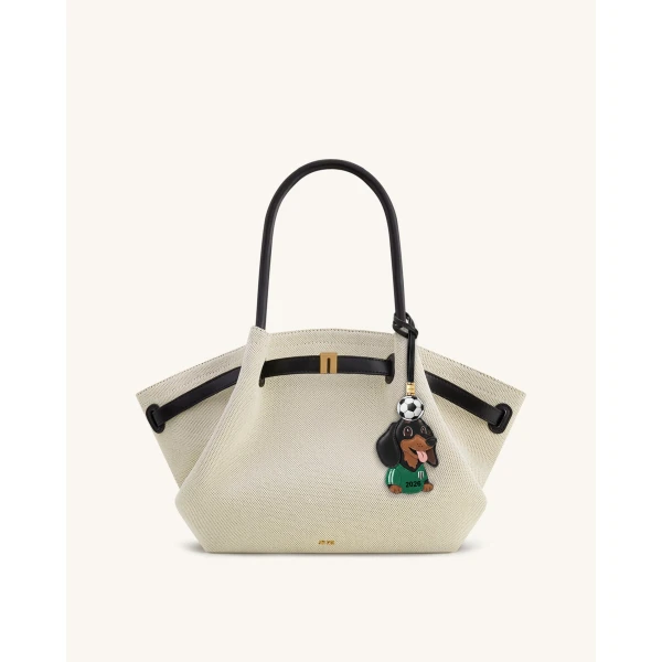JW PEI World Cup Dachshund Soccer Ball Bag Charm in Green | Bag Charms | Luxury Shoes 