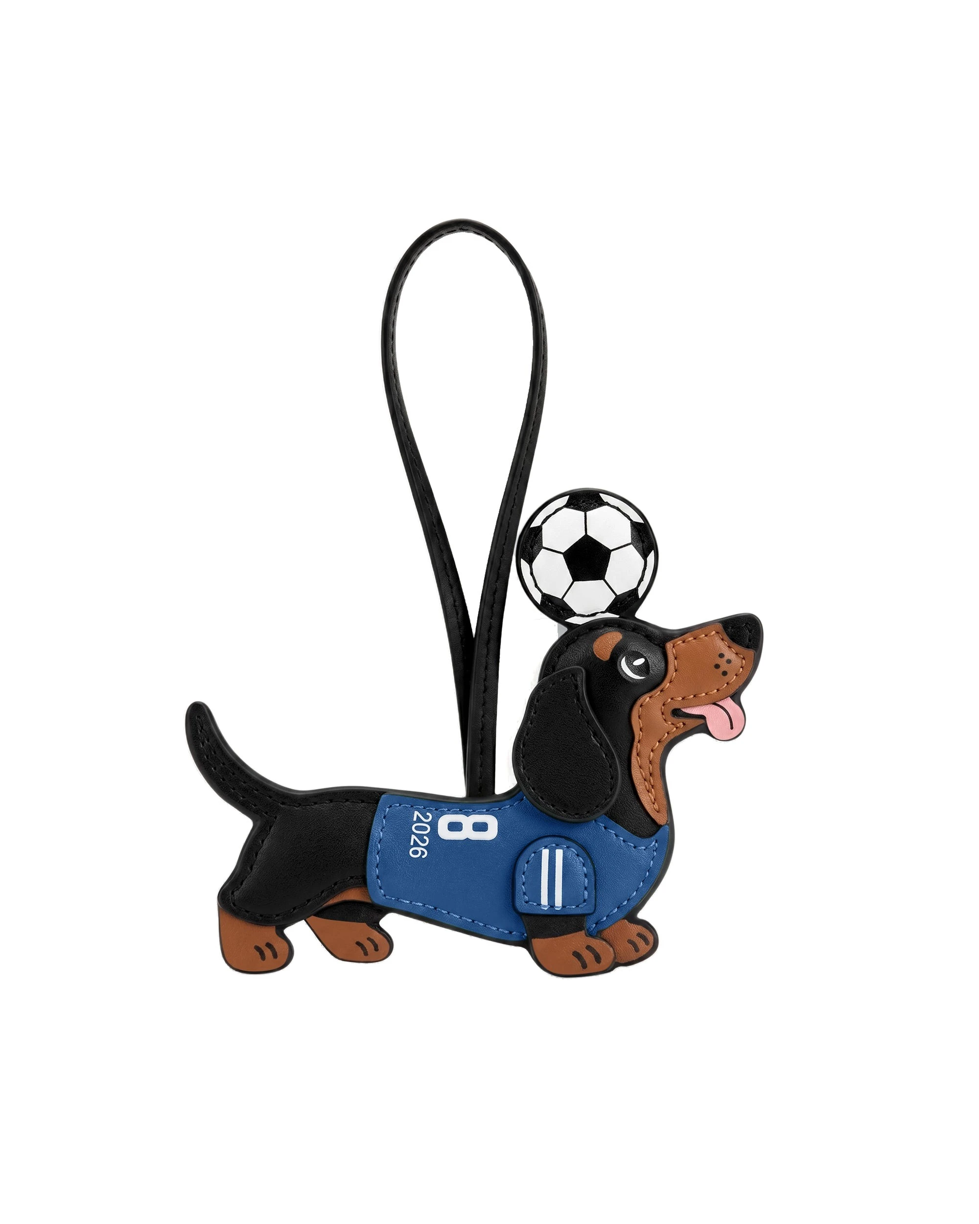 JW PEI World Cup Dachshund Soccer Jersey Bag Charm in Blue JW PEI World Cup Dachshund Soccer Jersey Bag Charm in Blue | Bag Charms | Luxury Shoes
