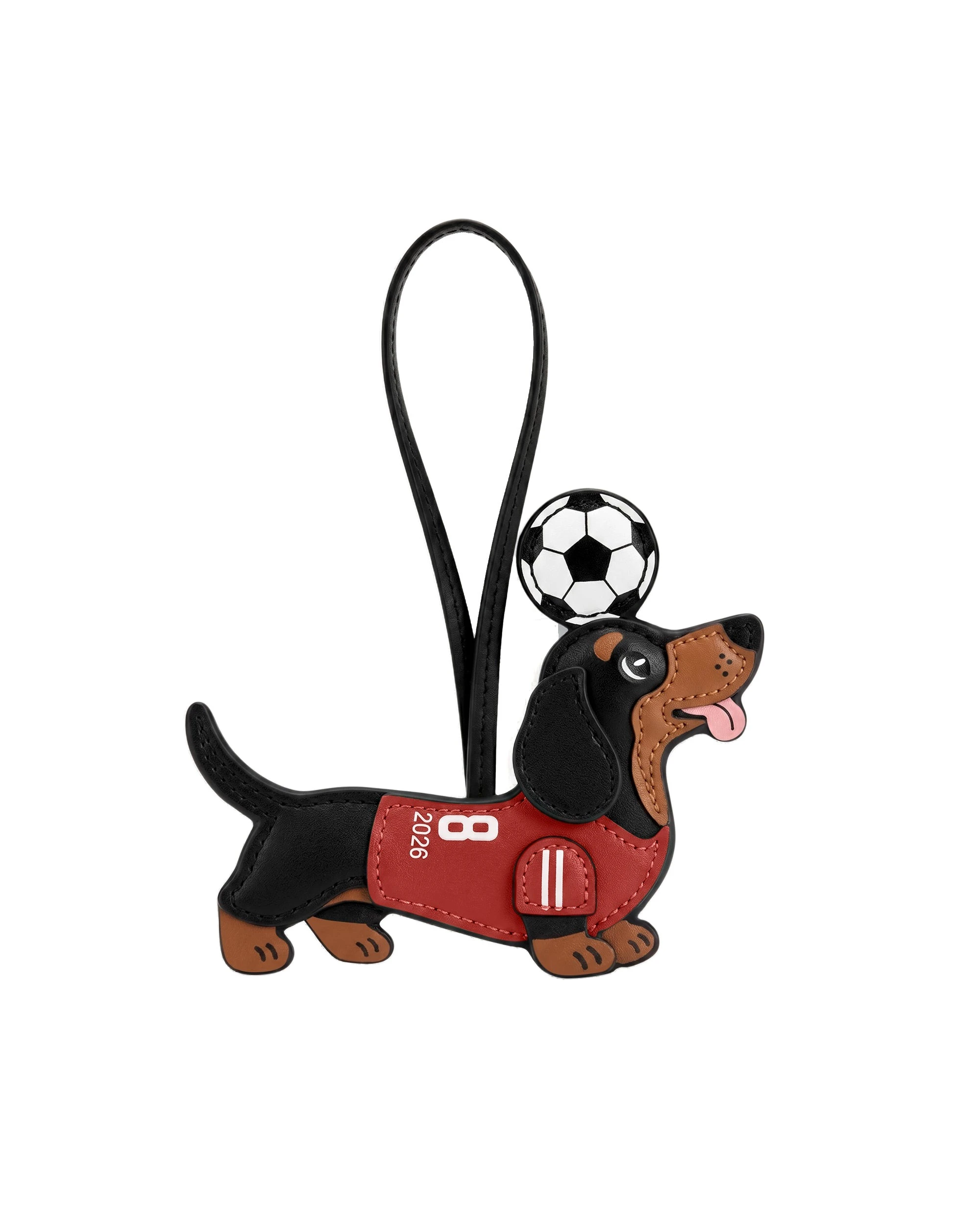 JW PEI World Cup Dachshund Soccer Jersey Bag Charm in Red JW PEI World Cup Dachshund Soccer Jersey Bag Charm in Red | Bag Charms | Luxury Shoes