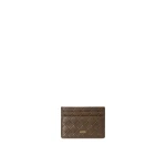 JW PEI Woven Texture Card Holder in Cocoa Brown | Wallets & Purses | Luxury Shoes 
