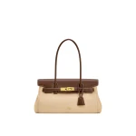 JW PEI Yara Faux Suede Shoulder Bag in Dark Brown | Shoulder & Crossbody Bags | Luxury Shoes 