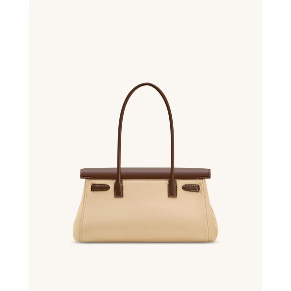 JW PEI Yara Faux Suede Shoulder Bag in Dark Brown | Shoulder & Crossbody Bags | Luxury Shoes 