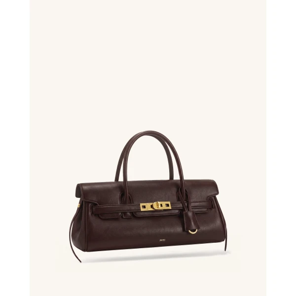 JW PEI Yara Small Top Handle Shoulder Bag in Deep Coffee | Mini Bags | Luxury Shoes 