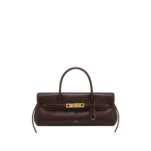 JW PEI Yara Small Top Handle Shoulder Bag in Deep Coffee | Mini Bags | Luxury Shoes 