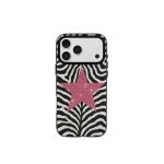 JW PEI Zebra Star Phone Case in Black | Phone Cases | Luxury Shoes 
